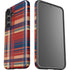 Red and Blue Plaid Galaxy S25 Plus Impact Case